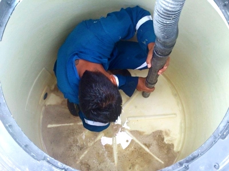 Limpieza de tanque de agua en San Miguel