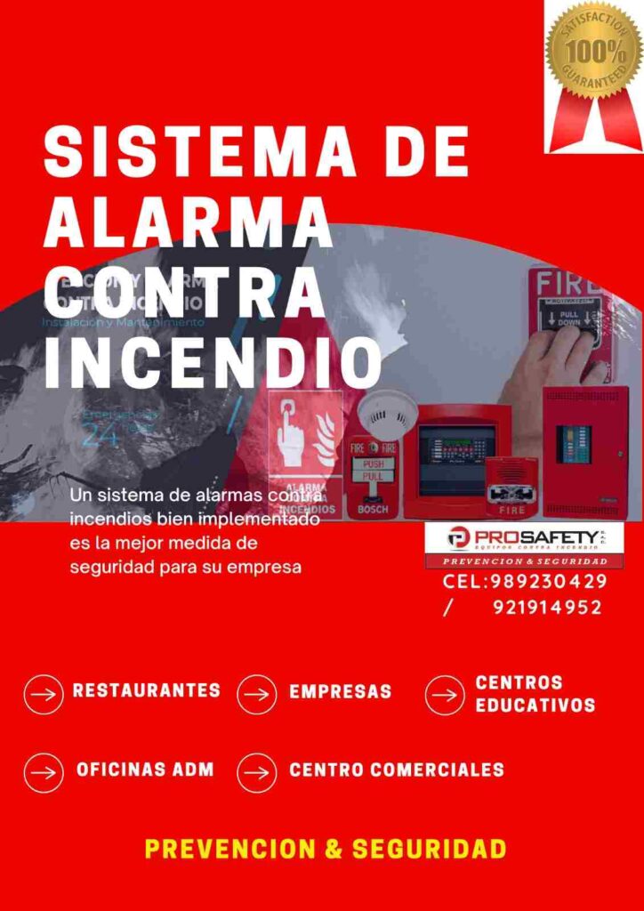 Alarma contra incendio en San Isidro